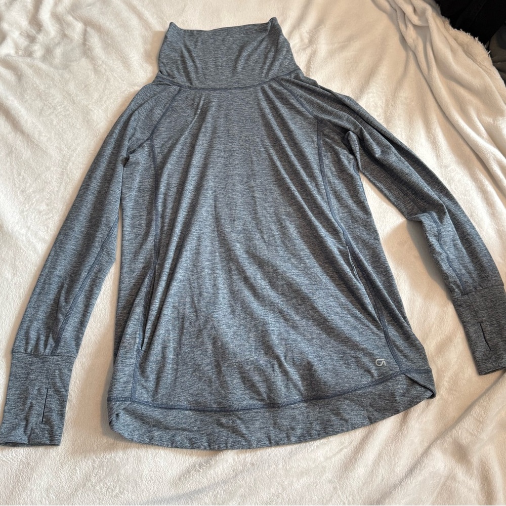 GAP Blue Grey Long Sleeve Maternity Tee